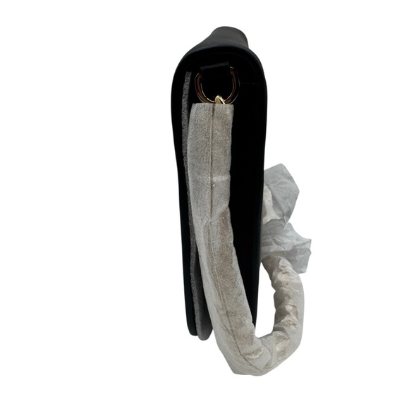 Lauren Ralph Lauren Black Shoulder Bag with Gold Accent | New with Tags - Picture 5 of 13